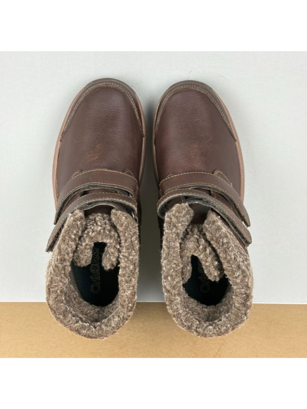 Orthofeet 867 Florence Waterproof Boots Womens 8 Brown Leather Hook and Loop - Picture 9 of 10